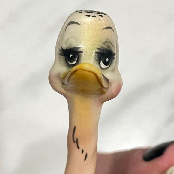 Vintage Josef Originals Mother Ostrich Figurine Japan Hand Painted Ceramic Bird - Picture 16 of 16